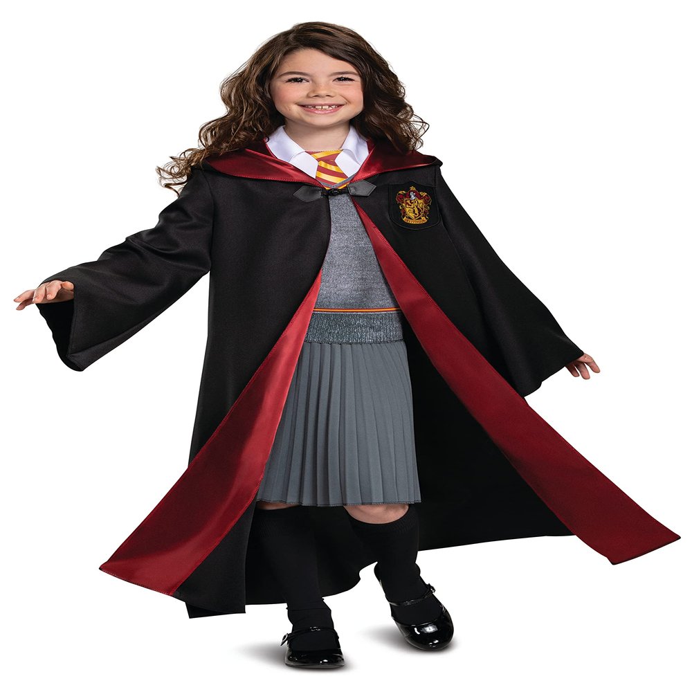Disguise Hermione Granger Girls Costume, Deluxe Official Harry Potter Wizarding World Costume, Kids Size (10-12)