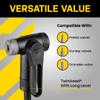 Topeak JoeBlow Bike Pump  Presta, Schrader, Dunlop Valve Compatibility - High Pressure Floor Pump with Large 3" Gauge, Durable Steel Barrel, TwinHead view 2