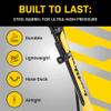 Topeak JoeBlow Bike Pump  Presta, Schrader, Dunlop Valve Compatibility - High Pressure Floor Pump with Large 3" Gauge, Durable Steel Barrel, TwinHead view 3