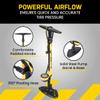 Topeak JoeBlow Bike Pump  Presta, Schrader, Dunlop Valve Compatibility - High Pressure Floor Pump with Large 3" Gauge, Durable Steel Barrel, TwinHead view 4