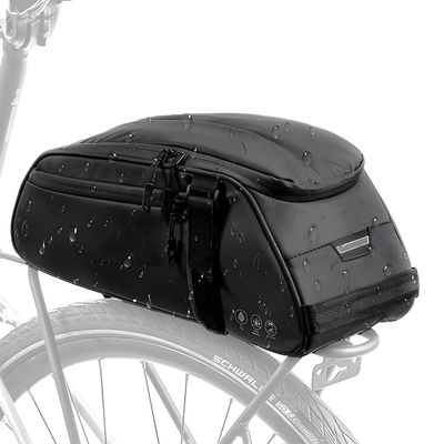 WOTOW Waterproof Rear Bike Rack Bag, Reflective Bike Storage Saddle Bag for Bicycles Rear Rack, 8L Panniers Bike Ebike Trunk Bag Cycling Pounch for Travel Commute