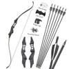 ZSHJGJR Archery 54 Inch Takedown Recurve Bow and Arrows Set Hunting Longbow Metal Riser Right Hand 30-50lbs Package Kit with Accessories for Shooting Practice (Bow Set, 50lbs) view 1