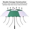 Doubwell golf umbrella large oversize 68 inches air vent double canopy windproof automatic straight rain umbrellas for men and women (white/Deep green) view 4