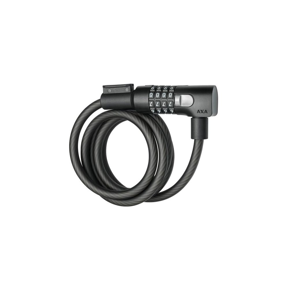 AXA Unisex Adult's Code Kabelschloss Resolute C10-150 Cable Lock, Black, 150 cm Lang
