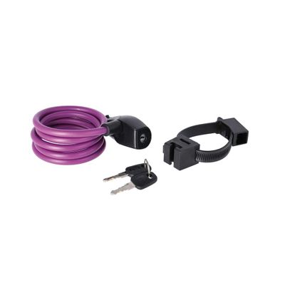 AXA Unisex - Adult Resolute Cable Lock 8-120 Purple Purple 120cm