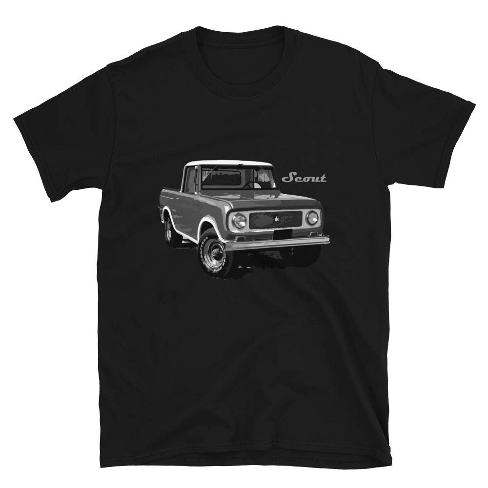 1964 International Harvester Scout Vintage Truck Short-Sleeve Unisex T-Shirt Black