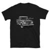 1964 International Harvester Scout Vintage Truck Short-Sleeve Unisex T-Shirt Black view 1