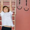 BESPORTBLE 2pcs Swing Bar Rings Kids Gymnastic Rings Wear Resistant for Climbing Frames and Garden Swings Outdoor Backyard Play(Black) view 2