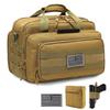 DBTAC Gun Range Bag Deluxe Middle Size | Tactical 2~4 Pistol Shooting Range Duffle Bag with Lockable Zipper for Handguns and Ammo (Brown) view 1