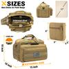 DBTAC Gun Range Bag Deluxe Middle Size | Tactical 2~4 Pistol Shooting Range Duffle Bag with Lockable Zipper for Handguns and Ammo (Brown) view 4