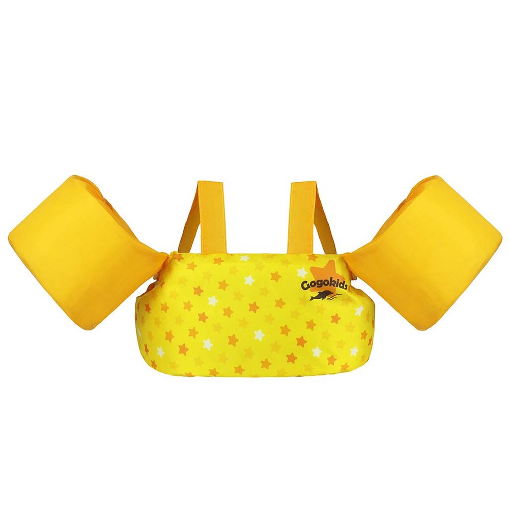 Gogokids Toddler Swim Vest, Toddler Floaties for 30-66 Pounds Kids, Kids Swim Jacket with Shoulder Harness Water Wings for 2-6 Years Old Boys and Girls Learn to Swim