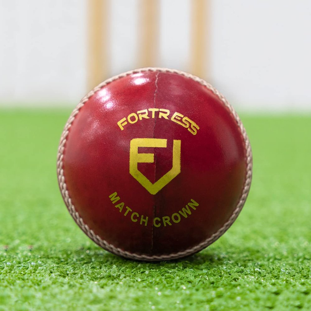 FORTRESS County Match Crown Cricket Balls [6 Pack]  Professional MCC Regulation Balls (Junior (4.75oz))