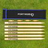 FORTRESS Wooden Cricket Stumps [ICC Regulation]  Professional Timber Stumps for Competitive Cricket (Club Stumps, Senior (28in)) view 4