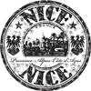 Zirni Nice France Europe Travel Grunge Stamp Sticker Decal Design