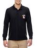 ALLNTRENDS Men's Polo Long Sleeve Shirt Bald Eagle Embroidered American USA (M, Maroon) view 4