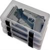 MTM In-Safe Handgun Storage and Organizing Case ISC12, Clear, 12-Inch (3-Pack)
