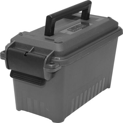 MTM TPC1S Tactical Pistol Case Subcompact, Water-resistant O-ring, Heavy-duty latching system, USA Made, Dark Gray