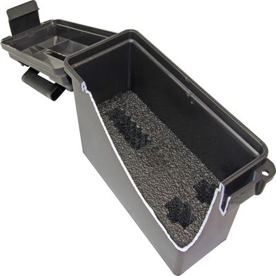 MTM TPC1C Tactical Pistol Case Compact, Water-resistant O-ring seal, Heavy-duty latching system, USA Made, Dark Gray