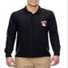 ALLNTRENDS Men's Polo Long Sleeve Shirt Bald Eagle Embroidered American USA (S, Forest Green) view 4