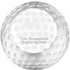 Crown Awards 3 1/4" Custom Crystal Golf Ball Paperweight Award, Engraving Included Prime view 1