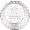 Golf Paperweight, 3 1/4" Crystal Golf Ball Paperweight Golf Award Prime view 1