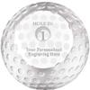 Golf Paperweight, 3 1/4" Custom Hole in One Golf Ball Crystal Award, Engraving Included Prime view 1