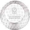 Golf Awards, 3 1/4" First Place Crystal Golf Ball Paperweight Award, Custom Engraving Prime view 1