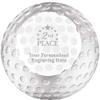 Golf Awards, 3 1/4" 2nd Place Crystal Golf Ball Paperweight Award, Custom Engraving Prime view 1