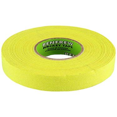 Renfrew Scapa Cloth Hockey Tape 2-Pack, 24mm x 25m (Bright Yellow)