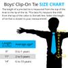 tiemart Boys' Clip-On Neckties (14", Turquoise) view 4