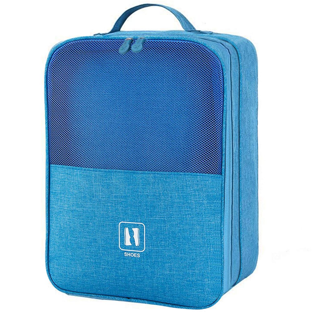 Shoe Bags, Portable Travel Shoe Bags Holds 2 or 3 Pair of Shoes, Perfect for Daily Use and Travel, Blue