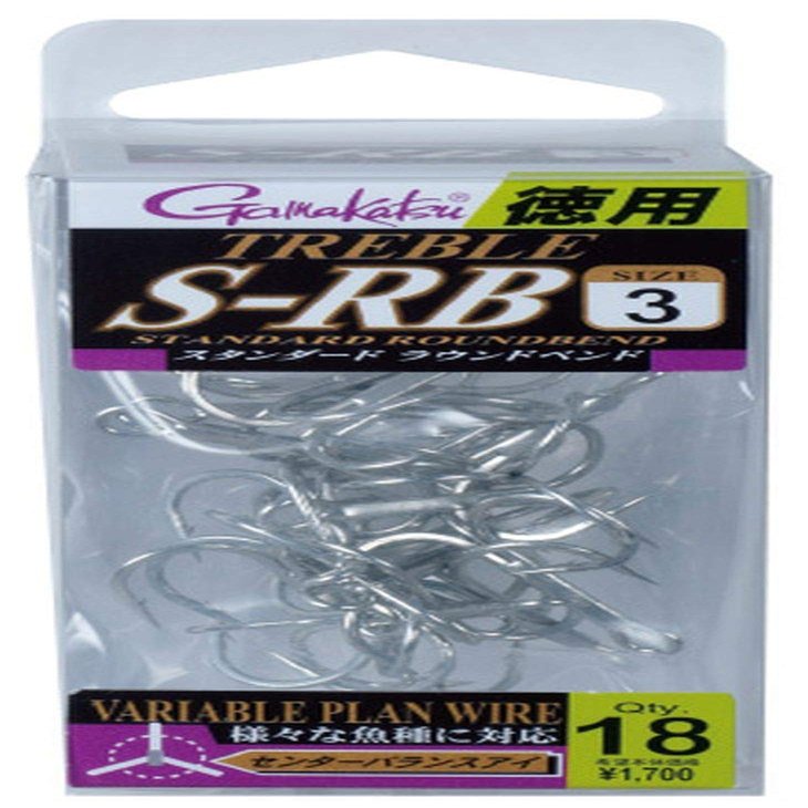 Gamakatsu Treble Hook, Rose, Economical, Treble S-RB (Silver) #3
