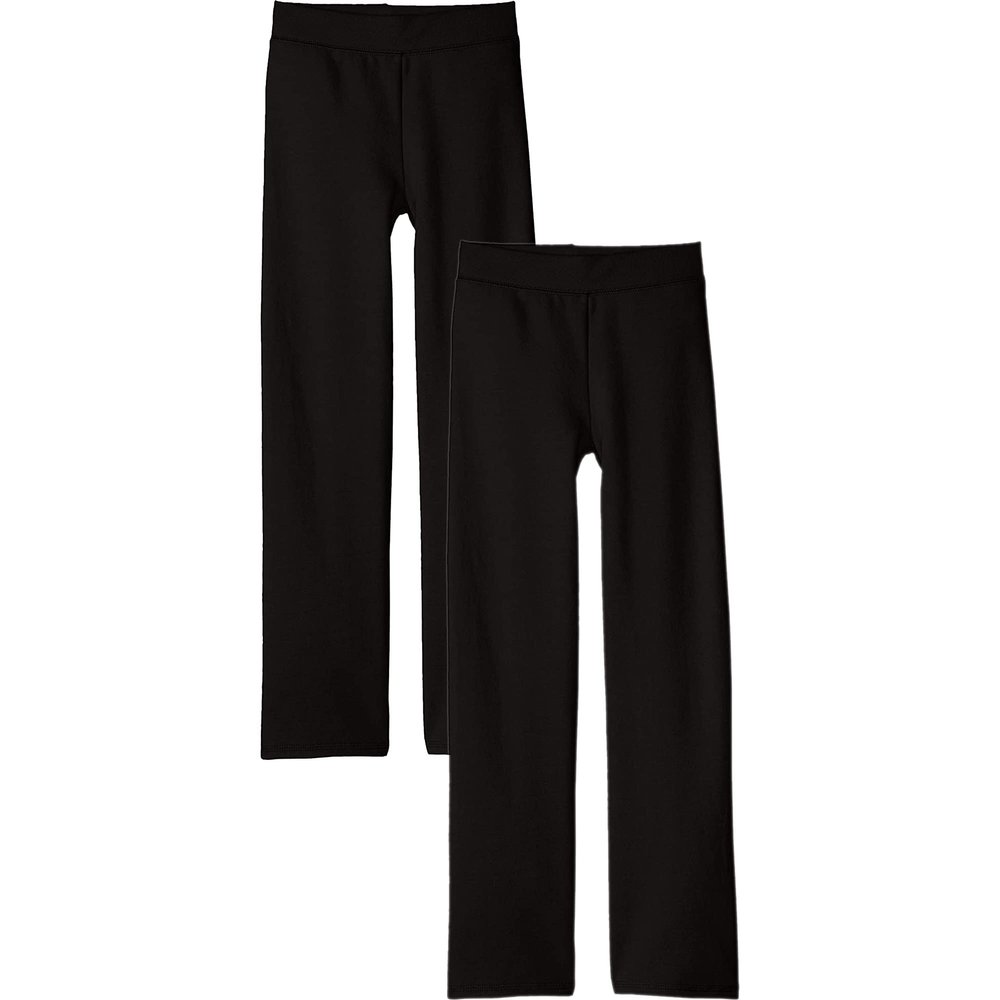 Hanes Girls' Open Leg Fleece Sweatpant (2-Pack)