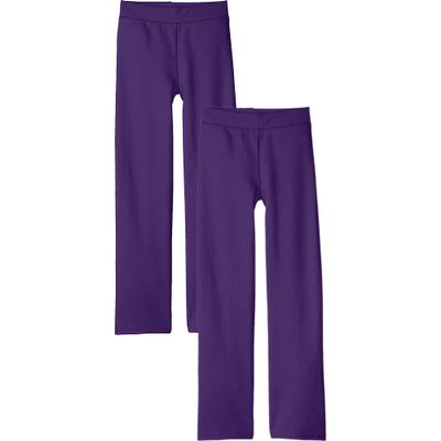 Hanes Girls' Open Leg Fleece Sweatpant (2-Pack)