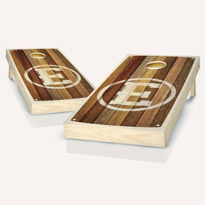 Skip's Garage Custom Barnwood Monogram Cornhole Set - Letter Z + Corn Filled Bags - Include Hole + Edge Lights + Score