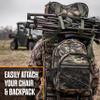 GhostBlind Phantom Hunting Blind Backpack, Durable and Water Resistant, Woodland Camo Print view 4