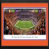2019 College Football National Championship - LSU vs Clemson - 44x18-inch Clemson Double Mat, Deluxe Framed Picture by Blakeway Panoramas view 1