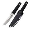 Cold Steel Kobun Serrated 5.5" Japanese AUS8A Stainless Steel American Tanto Shape Fixed Blade Tactical Hunting Knife, Ergonomic Kray-Ex Handle, Secure-Ex Sheath view 1