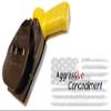 Aggressive Concealment REXOWB Outside The Waistband Kydex Holster fits Arex REX Zero 1s (Black, Left) view 2