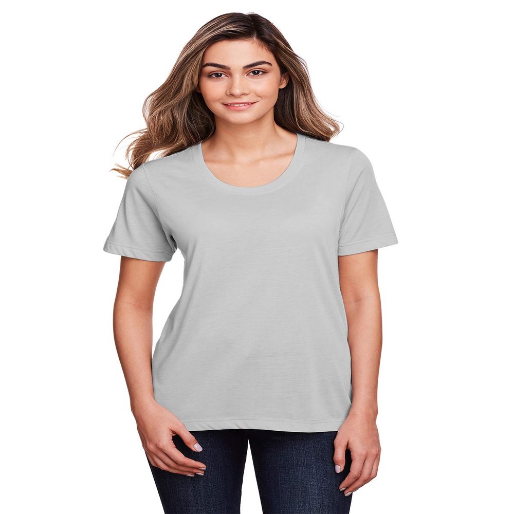 Core 365 Ladies' Fusion ChromaSoft Performance T-Shirt XL PLATINUM