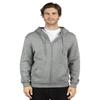 Threadfast Unisex Ultimate Fleece Full-Zip Hooded Sweatshirt XS HEATHER GREY view 1