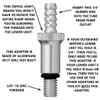 Lower Unit Adapters fit Most Major Brands Outboard Motor(3/8 inch Swivel/10mm/8mm) DOES NOT FIT VOLVO PENTA view 2