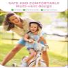 XJD Toddler Helmet Kids Bike Helmet Baby Multi-Sport Adjustable Skateboard Helmet for Kids Boys Girls Infant Lightweight for Age 1 and Older (Pink Flowers, X-Small: 18.11"-20.08" / 46-51 cm) view 3