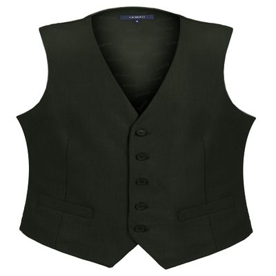 Gioberti Men's Formal Suit Vest Fit for Business or Casual Dress, Olive, Medium