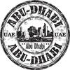 Zirni Abu Dhabi United Arab Emirates UAE City Travel Grunge Stamp Sticker Decal Design