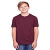 Core 365 Youth Fusion ChromaSoft Performance T-Shirt S BURGUNDY view 1