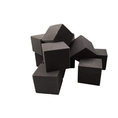 FoamRush 6" x 6" x 6" Pack of 10 (Charcoal) Pit Foam Blocks/Cubes for Skateboard Parks, Gymnastics Companies, and Trampoline Arenas