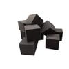FoamRush 6" x 6" x 6" Pack of 10 (Charcoal) Pit Foam Blocks/Cubes for Skateboard Parks, Gymnastics Companies, and Trampoline Arenas view 1