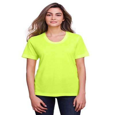 Core 365 Ladies' Fusion ChromaSoft Performance T-Shirt XL SAFETY YELLOW