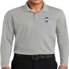 Ford Legend Lives Crest Pocket Print Long Sleeve Polo, Silver 3XL view 1